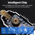 6 in 1 USB C Car Phone Charger Adapter with Voltage Display Dual PD Super Fast for iPhone 15 Pro max OPPO Samsung Huawei