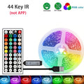 RGB LED Strip Light 1-40m with Music Sync, 44-Key Remote & APP Control, 5V USB Flexible Tape for Home TV Backlight Decor