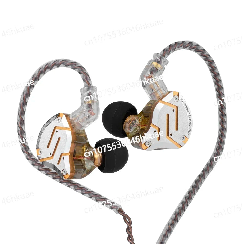 KZ ZS10 Pro 4BA+1DD 5 Driver in Ear Monitor Wired Earbuds Earphones wired earphones headphones wired gaming auricolari in-ear