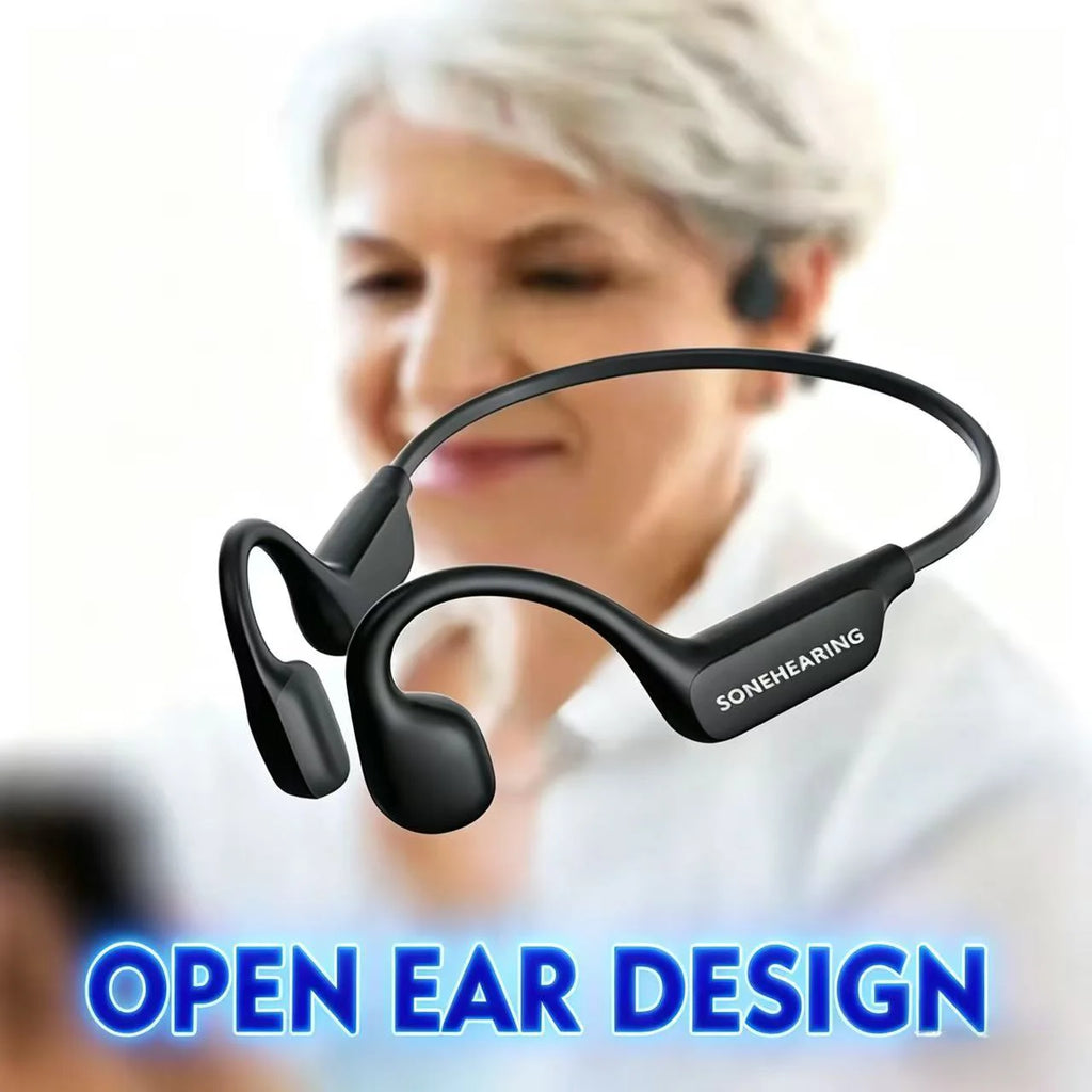 IPX6 New Waterproof Wireless Bluetooth  Noise Canceling Bone Conduction Headphones Sports Running Earphones