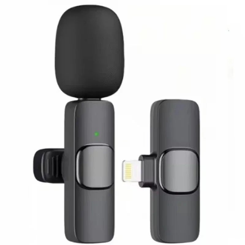 New Wireless Lavalier Microphone Portable Audio Video Recording Mini Mic For iPhone Android Live Broadcast Gaming Phone Mic 2026