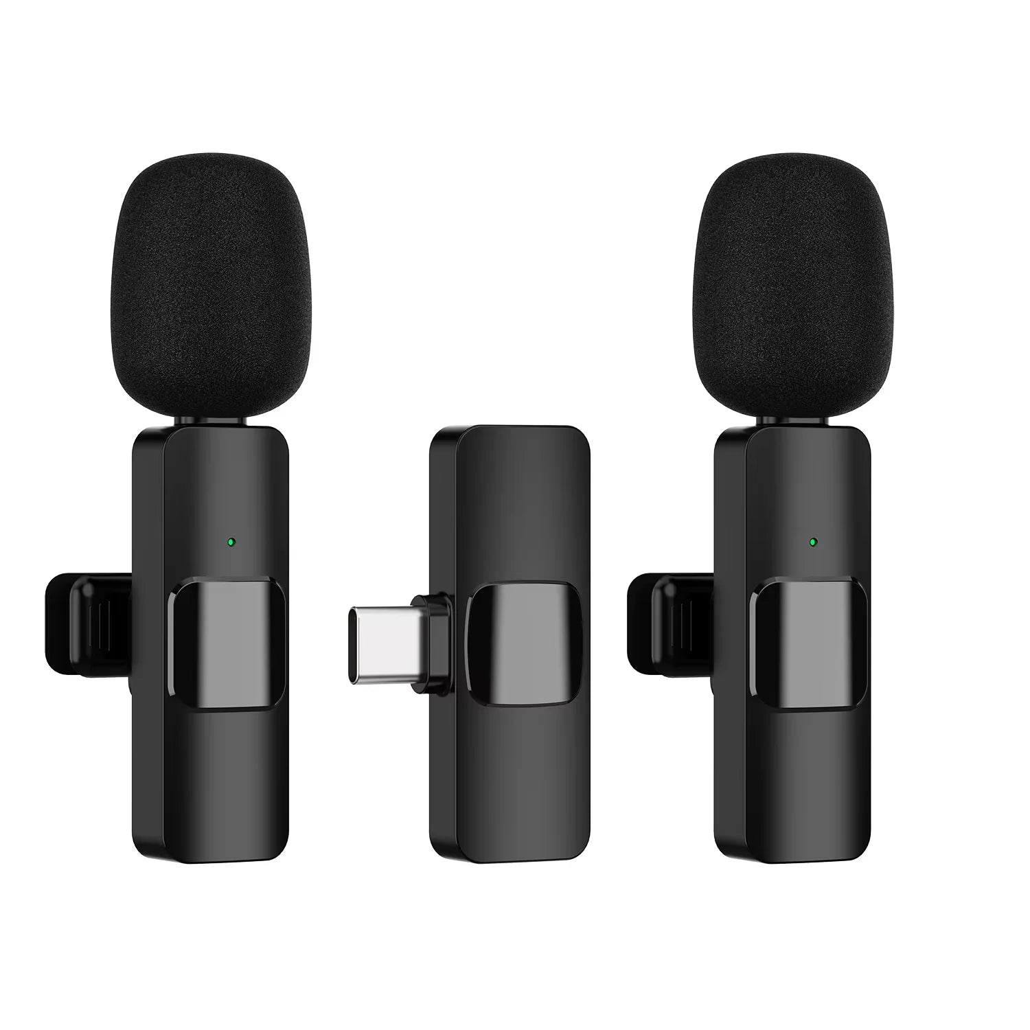 New Wireless Lavalier Microphone Portable Audio Video Recording Mini Mic For iPhone Android Live Broadcast Gaming Phone Mic 2026
